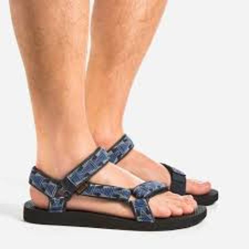 Teva Sandals MENS 13 Blue Tribal Sport Strap Hiking Gorpcore Outdoor Utility